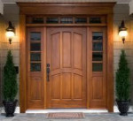 New front entry door installation by E&M Remodeling & Construction
