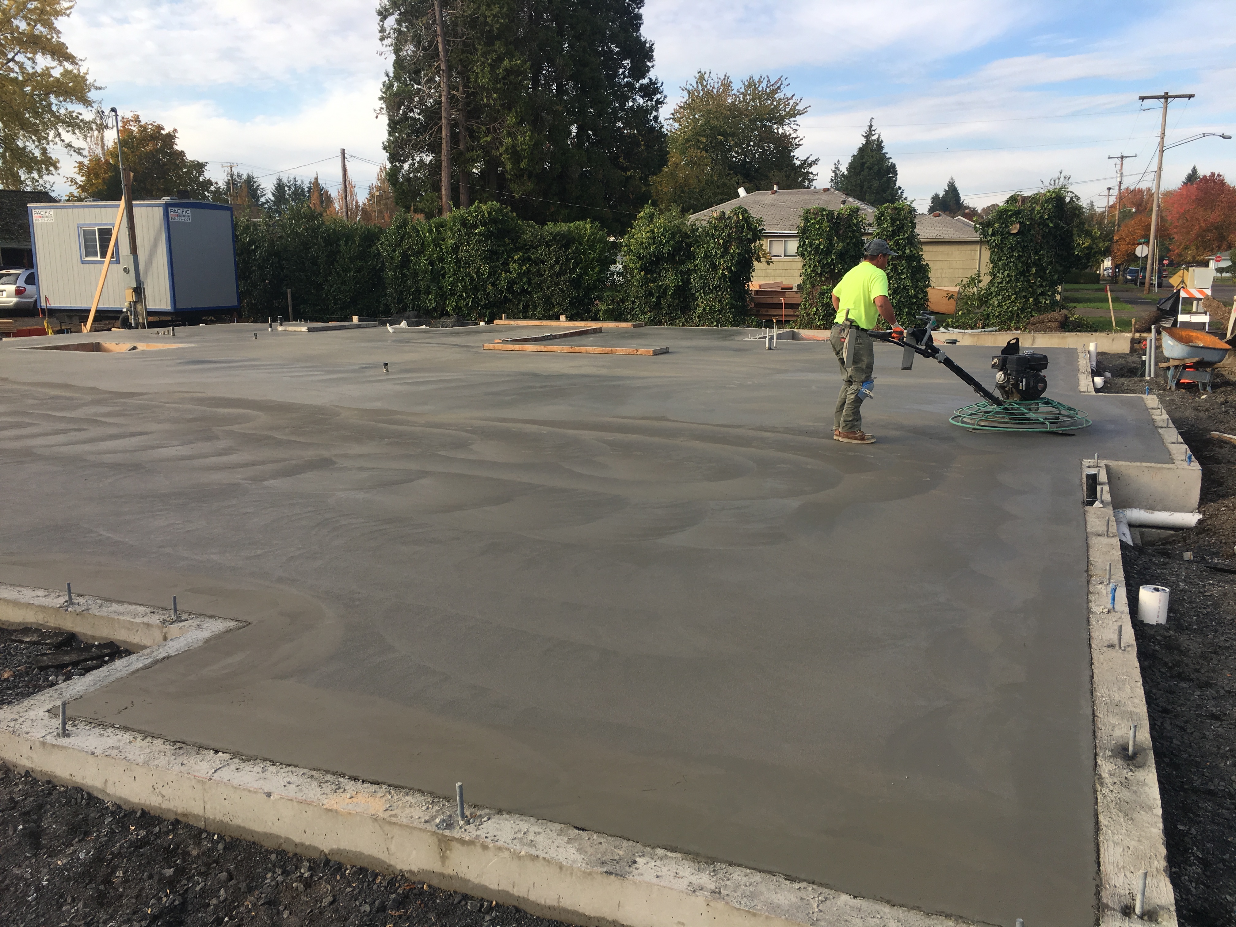 Commercial concrete project featuring foundations and slabs by E&M Remodeling & Construction