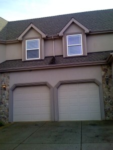 Exterior house painting in Dallas, OR, showing fresh coat on siding.