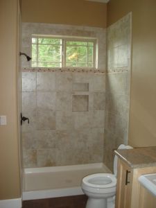 New construction bathroom with optimal floor plan